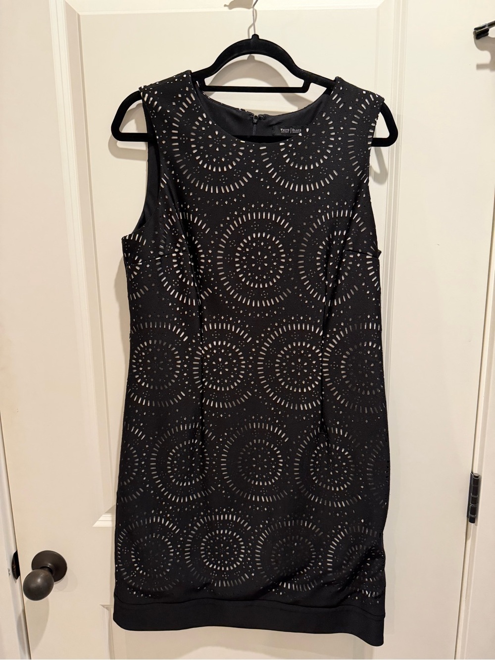 Sleeveless Black Circle-Cut Mini Dress